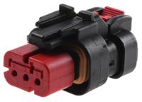776429-1 TE Connectivity, AMPSEAL 16 Automotive Connector Plug Red 3 Way