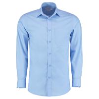 kk142-lbl-17h Kustom Kit KK142 Light Blue Polyester Shirt, UK 44in, EU 112cm