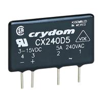 cx240d5 Sensata Crydom CX Series Solid State Relay, 5 A Load, PCB Mount, 280 V ac Load, 15 V dc Control