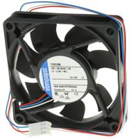 712f2m-006 ebm-papst 700 F Series Axial Fan, 12 V dc, DC Operation, 36m³/h, 1.1W, 70 x 70 x 15mm