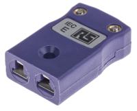 774-7197 RS PRO Miniature Thermocouple Connector for Use with Type E Thermocouple, 4mm Probe, IEC, RoHS Compliant Standard