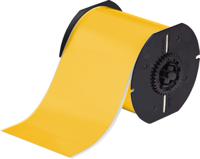 b30c-4000-595-yl Brady B-595 Vinyl Yellow Label Roll, 101.6mm Width, 1 Roll Qty