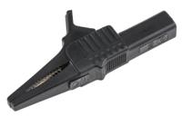 bu-65-0 Mueller Electric Crocodile Clip 4 mm Connection, Nickel-Plated Steel Contact, 30A, Black