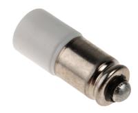 225-975 RS PRO White LED Indicator Lamp, 28V ac/dc, Midget Groove Base, 6mm Diameter, 2070mcd