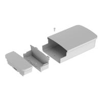 cue7420wh CAMDENBOSS 74 Series White ASA General Purpose Enclosure, IP44, White Lid, 170x100x45mm