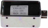 8m14-02-73-12-vcc-100 Mecalectro Linear Solenoid, 12 V dc, 2 → 8N, 57.7 x 32 x 25.4