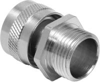 214-9557 RS PRO Fixed Fitting, Conduit Fitting, 16mm Nominal Size, M20, Brass, Silver IP54 rating