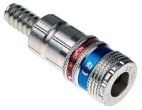 103202004 CEJN Brass, Steel Pneumatic Quick Connect Coupling, 10mm Hose Barb