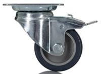 1475pao050p40 Tente Braked Swivel Castor Wheel, 40kg Capacity, 50mm Wheel