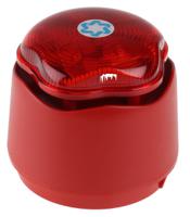 90020r0 Hosiden Besson Banshee Excel Lite Series Red Sounder Beacon, 9 → 30 V dc, IP45, Bayonet Mount, 110dB at 1 Metre