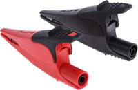 ac285-ftp Fluke Crocodile Clip, Nickel-Plated Steel Contact, 10A, Black/Red