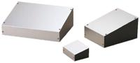 ts20-15 Takachi Electric Industrial TS Series Black, Silver Aluminium Desktop Enclosure, Sloped Front, 150 x 200 x 70mm