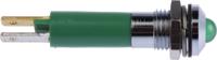 190403z1 CML Innovative Technologies Green Panel Mount Indicator, 24V, 8mm Mounting Hole Size, Solder Tab Termination, IP67