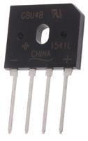 gbu4b-e351 Vishay Bridge Rectifier, 4A, 100V, 4-Pin