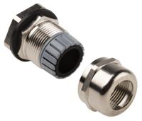 mnpt34-nc080 Alpha Wire FIT Wire Management Series Metallic Metal Cable Gland, NPT 3/4in Thread, 13mm min., 18mm max., IP66, IP68