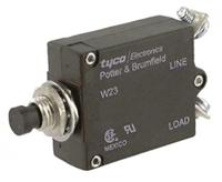 w23-x1a1g-50 TE Connectivity Thermal Circuit Breaker - W23  Single Pole 50 V dc, 250V ac Voltage Rating, 50A Current Rating