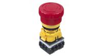 xw1e-lv413q4mfr Idec XW Series Illuminated Emergency Stop Switch, Maintained, Panel Mount, 22mm Cutout, 1NO, 3 NC, 250V, IP20