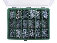 393-163 RS PRO Steel 1230 Piece Pozidriv Drive Screw/Bolt Kit