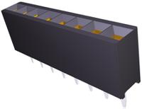 5-535541-6 TE Connectivity AMPMODU MOD IV Series Straight Through Hole Mount PCB Socket, 8-Contact, 1-Row, 2.54mm Pitch, Solder