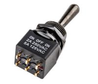820-0517 RS PRO Toggle Switch, PCB Mount, On-Off-On, DPDT, Solder Terminal