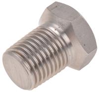 826-7021 RS PRO Stainless Steel Pipe Fitting, Straight Hexagon Hexagon Plug, Male R 1/4in