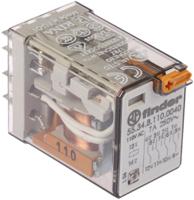 553481100040 Finder Plug In Power Relay, 110V ac Coil, 7A Switching Current, 4PDT
