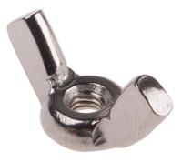 248-4309 18mm Plain Stainless Steel Wingnut, M3, A4 316