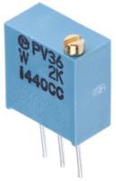 pv36w202c01b00 2kΩ, Through Hole Trimmer Potentiometer 0.5W Top Adjust Bourns, PV36