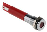 846-2901 RS PRO Red Panel Mount Indicator, 220V ac, 8mm Mounting Hole Size, IP67