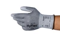 11755120 Ansell Hyflex Grey Polyurethane Work Gloves, Size 12, Polyurethane Coating