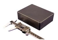 1591xxgsbk Hammond 1591 Series Black ABS Enclosure, IP54, Black Lid, 122 x 94 x 36mm