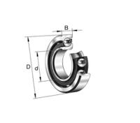 71811-tn FAG 71811-TN 1 Row Ball Bearing - 55 mm ID, 72 mm OD 9 mm Race Width