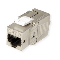 26110381-50 Roline RJ45 Keystone Jack Series Female RJ45 Connector, Keystone Mount, Cat8 1 Port 1 -Way