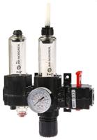 bl72-201g Norgren G 1/4 FRL, Automatic Drain, 40μm Filtration Size - With Pressure Gauge