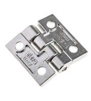 428501 Elesa Stainless Steel Butt Hinge, Screw Fixing, 40mm x 40mm x 5mm