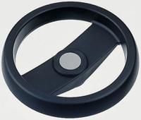 78611 Elesa Black Technopolymer Hand Wheel, 124mm diameter