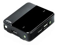 cs782dp-at Aten 2 Port USB DisplayPort KVM Switch, 3.5 mm Stereo 4096 x 2160 Maximum Resolution