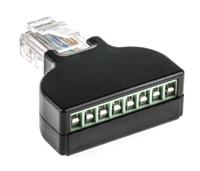 124-2520 RS PRO 8-Port RJ45, Terminal Block Adapter