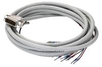2926483 Phoenix Contact Male 15 Pin D-sub Unterminated Cable, 4m PVC, CABLE-D-15SUB/M/OE/0.25/S/4.0M Series