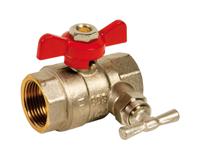 560004 Sferaco Nickel Plated Brass Ball Valve, Ball Valve, Threaded, BSP 1/2in, 30bar Operating Pressure