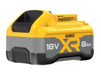 dcb1880-xj DeWALT DCB1880-XJ 8Ah 18V Rechargeable Battery, For Use With Circular And Jig Saw, Drills