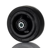 pvr080x30-12 Tente Black Rubber Non-Marking Trolley Wheel, 70kg