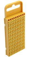 561-03644-wic3-4-pa66-ye HellermannTyton WIC3 Snap On Cable Markers, Yellow, Pre-printed "4", 4.3 → 5.3mm Cable, 561-03644 WIC3-4-PA66-YE