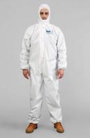 ps5657-2 BioBlocked White Coverall, L-XL