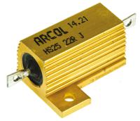 hs25-22r-j Arcol, 22Ω 25W Wire Wound Chassis Mount Resistor HS25 22R J ±5%