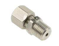 178-0973 RS PRO 1/8 NPT Compression Fitting for Use with Thermocouple or PRT Probe, 2mm Probe, RoHS Standard