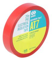 at7 Advance Tapes AT7 Red PVC Electrical Tape, 19mm x 20m