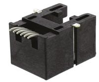 85502-5007 Molex 85502 Series Female RJ12 Connector, Surface Mount, Cat3, UTP Shield Right Angle 6P/6C -Way