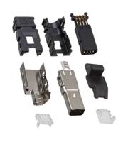 2201855-1 TE Connectivity, Type I Cable Mount Mini I/O Connector Plug, 8 Way, Shielded