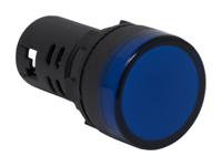 791-8585 RS PRO, Panel Mount Blue LED Pilot Light, 22mm Cutout, IP65, Round, 12V ac/dc